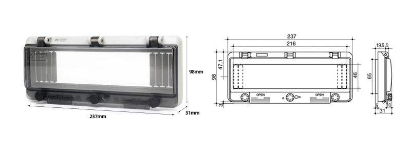 PHLTD 12 waterproof window covers with bottom