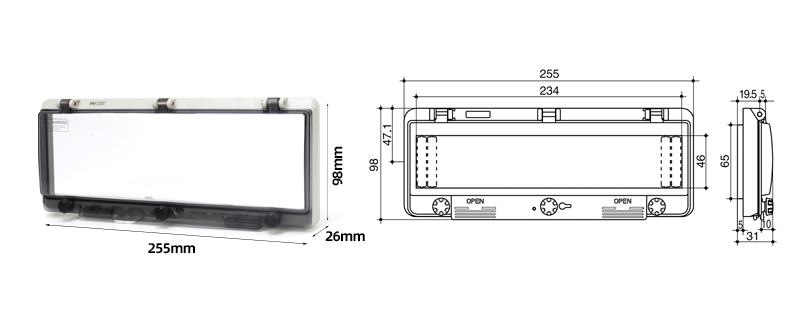 PHLTD PHLTD 12-position waterproof window cover without bottom