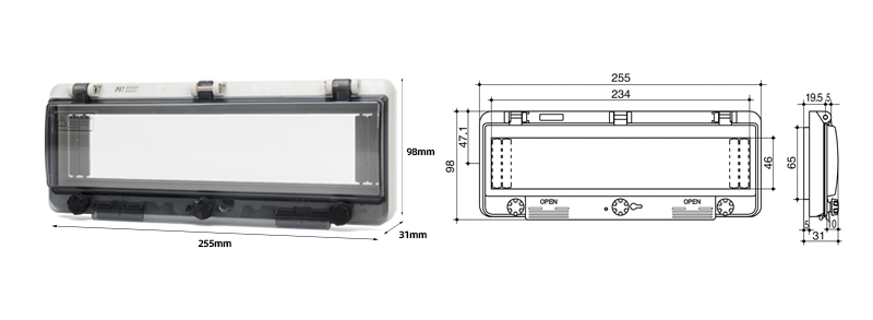 PHLTD 13 waterproof window covers with bottom