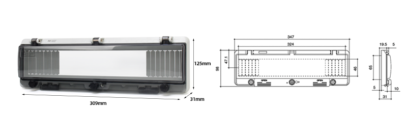 PHLTD 16 waterproof window covers with bottom