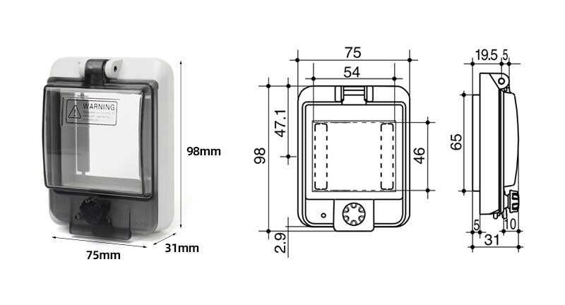 PHLTD 3 waterproof window covers with bottom