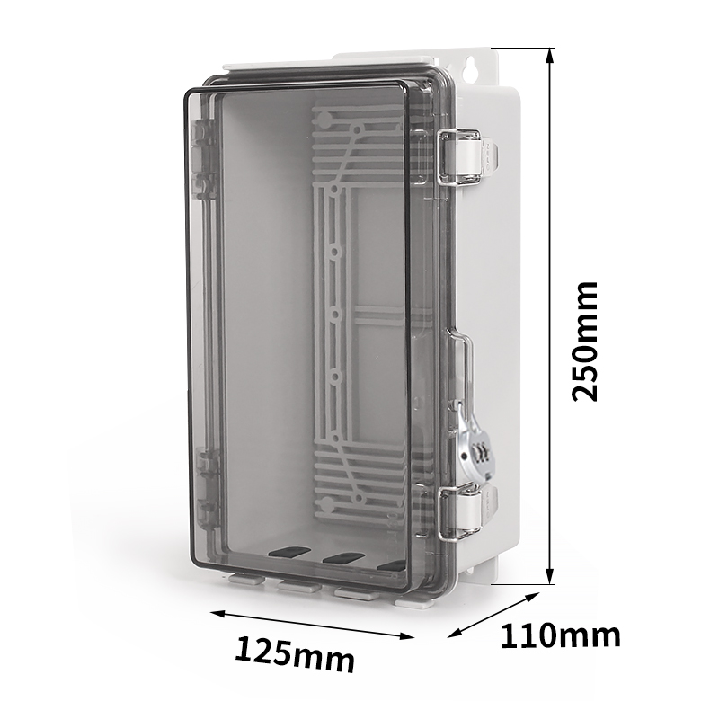 PHLTD PC-ABS alloy plastic waterproof junction box transparent size diagram