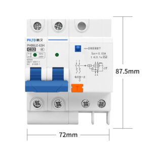 PHLTD track type miniature circuit breaker 110V-120V available, 2P32A size72x87.5mm