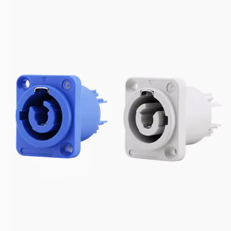 PHLTD stage sound, lighting, bundle light, power cord, LED display screen, waterproof three core power plug socket, 20A blue and white