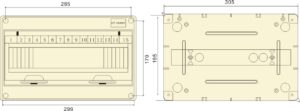 PHLTD waterproof distribution box switch box leakage protection surface mounted plastic HT-15 circuit air switch box size 302x110x197