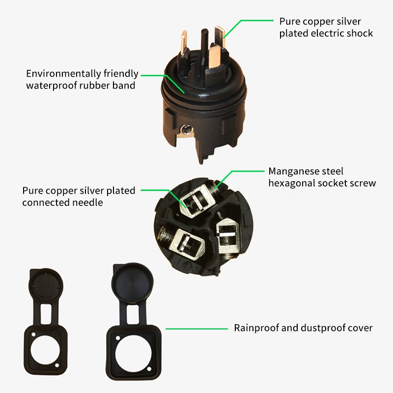 Internal View of Black Beam Power Socket
