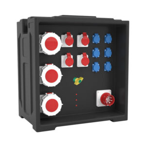 3PHLTD large stage LED lighting display panel power distribution box stage power box six national standard sockets four industrial sockets three 63A one five industrial cores