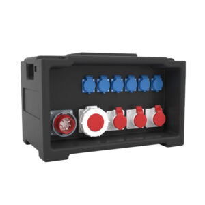 4PHLTD stage lighting and sound equipment stage lighting distribution box equipped with 6 European standard sockets, 4 industrial sockets, and 1 industrial plug