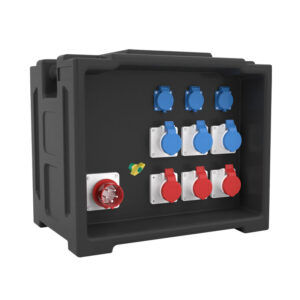 8PHLTD stage lighting distribution box portable stage distribution box stage DJ equipment LED lighting 3 national standard sockets 6 industrial sockets 1 five core industrial plug