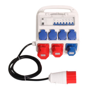 PHLTD industrial waterproof three-phase portable distribution box meets European standards, equipped with circuit breakers and industrial waterproof plugs